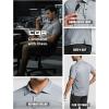 imageCQR Mens Polo Shirts Tactical Short Sleeve Golf Performance Shirts Lightweight Dry Fit UPF 50 PiqueCommander Light Grey