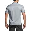 imageCQR Mens Polo Shirts Tactical Short Sleeve Golf Performance Shirts Lightweight Dry Fit UPF 50 PiqueCommander Light Grey