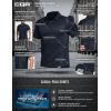 imageCQR Mens Polo Shirts Tactical Short Sleeve Golf Performance Shirts Lightweight Dry Fit UPF 50 PiqueCommander Police Navy