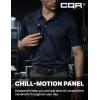 imageCQR Mens Polo Shirts Tactical Short Sleeve Golf Performance Shirts Lightweight Dry Fit UPF 50 PiqueCommander Police Navy