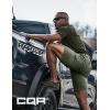 imageCQR Mens Polo Shirts Tactical Short Sleeve Golf Performance Shirts Lightweight Dry Fit UPF 50 PiqueFrost Basic Army Green