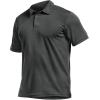 imageCQR Mens Polo Shirts Tactical Short Sleeve Golf Performance Shirts Lightweight Dry Fit UPF 50 PiqueFrost Basic Charcoal