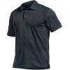 imageCQR Mens Polo Shirts Tactical Short Sleeve Golf Performance Shirts Lightweight Dry Fit UPF 50 PiqueFrost Basic Navy