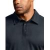 imageCQR Mens Polo Shirts Tactical Short Sleeve Golf Performance Shirts Lightweight Dry Fit UPF 50 PiqueFrost Basic Navy