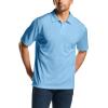 imageCQR Mens Polo Shirts Tactical Short Sleeve Golf Performance Shirts Lightweight Dry Fit UPF 50 PiqueFrost Essential Aero Blue