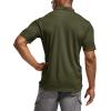 imageCQR Mens Polo Shirts Tactical Short Sleeve Golf Performance Shirts Lightweight Dry Fit UPF 50 PiqueFrost Essential Army Green