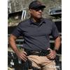 imageCQR Mens Polo Shirts Tactical Short Sleeve Golf Performance Shirts Lightweight Dry Fit UPF 50 PiqueFrost Essential Charcoal