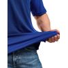imageCQR Mens Polo Shirts Tactical Short Sleeve Golf Performance Shirts Lightweight Dry Fit UPF 50 PiqueFrost Essential Cobalt Blue