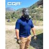 imageCQR Mens Polo Shirts Tactical Short Sleeve Golf Performance Shirts Lightweight Dry Fit UPF 50 PiqueFrost Essential Cobalt Blue