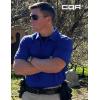 imageCQR Mens Polo Shirts Tactical Short Sleeve Golf Performance Shirts Lightweight Dry Fit UPF 50 PiqueFrost Essential Cobalt Blue