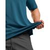 imageCQR Mens Polo Shirts Tactical Short Sleeve Golf Performance Shirts Lightweight Dry Fit UPF 50 PiqueFrost Essential Dark Teal
