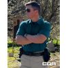 imageCQR Mens Polo Shirts Tactical Short Sleeve Golf Performance Shirts Lightweight Dry Fit UPF 50 PiqueFrost Essential Dark Teal