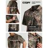 imageCQR Mens Polo Shirts Tactical Short Sleeve Golf Performance Shirts Lightweight Dry Fit UPF 50 PiqueFrost Essential Hunting Camo