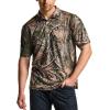 imageCQR Mens Polo Shirts Tactical Short Sleeve Golf Performance Shirts Lightweight Dry Fit UPF 50 PiqueFrost Essential Hunting Camo