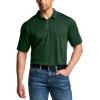 imageCQR Mens Polo Shirts Tactical Short Sleeve Golf Performance Shirts Lightweight Dry Fit UPF 50 PiqueFrost Essential Jade Green