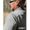 imageCQR Mens Polo Shirts Tactical Short Sleeve Golf Performance Shirts Lightweight Dry Fit UPF 50 PiqueFrost Essential Light Grey