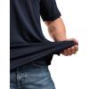 imageCQR Mens Polo Shirts Tactical Short Sleeve Golf Performance Shirts Lightweight Dry Fit UPF 50 PiqueFrost Essential Police Navy