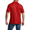 imageCQR Mens Polo Shirts Tactical Short Sleeve Golf Performance Shirts Lightweight Dry Fit UPF 50 PiqueFrost Essential Red
