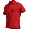 imageCQR Mens Polo Shirts Tactical Short Sleeve Golf Performance Shirts Lightweight Dry Fit UPF 50 PiqueFrost Essential Red