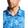 imageCQR Mens Polo Shirts Tactical Short Sleeve Golf Performance Shirts Lightweight Dry Fit UPF 50 PiqueFrost Essential Reef