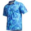 imageCQR Mens Polo Shirts Tactical Short Sleeve Golf Performance Shirts Lightweight Dry Fit UPF 50 PiqueFrost Essential Reef
