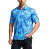 imageCQR Mens Polo Shirts Tactical Short Sleeve Golf Performance Shirts Lightweight Dry Fit UPF 50 PiqueFrost Essential Reef