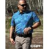 imageCQR Mens Polo Shirts Tactical Short Sleeve Golf Performance Shirts Lightweight Dry Fit UPF 50 PiqueFrost Essential Reef