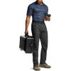 imageCQR Mens Polo Shirts Tactical Short Sleeve Golf Performance Shirts Lightweight Dry Fit UPF 50 PiqueFrost Essential Stripe Navy
