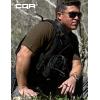 imageCQR Mens Polo Shirts Tactical Short Sleeve Golf Performance Shirts Lightweight Dry Fit UPF 50 PiqueFrost Essential Tundra