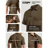 imageCQR Mens Polo Shirts Tactical Short Sleeve Golf Performance Shirts Lightweight Dry Fit UPF 50 PiqueFrost Essential Tundra