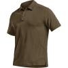 imageCQR Mens Polo Shirts Tactical Short Sleeve Golf Performance Shirts Lightweight Dry Fit UPF 50 PiqueFrost Essential Tundra