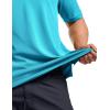 imageCQR Mens Polo Shirts Tactical Short Sleeve Golf Performance Shirts Lightweight Dry Fit UPF 50 PiqueFrost Essential Turquoise