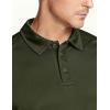 imageCQR Mens Polo Shirts Tactical Short Sleeve Golf Performance Shirts Lightweight Dry Fit UPF 50 PiqueFrost Pro Army Green