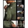 imageCQR Mens Polo Shirts Tactical Short Sleeve Golf Performance Shirts Lightweight Dry Fit UPF 50 PiqueFrost Pro Army Green