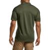 imageCQR Mens Polo Shirts Tactical Short Sleeve Golf Performance Shirts Lightweight Dry Fit UPF 50 PiqueFrost Pro Army Green