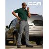 imageCQR Mens Polo Shirts Tactical Short Sleeve Golf Performance Shirts Lightweight Dry Fit UPF 50 PiqueFrost Pro Dark Green