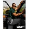 imageCQR Mens Polo Shirts Tactical Short Sleeve Golf Performance Shirts Lightweight Dry Fit UPF 50 PiqueFrost Pro Dark Green
