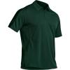 imageCQR Mens Polo Shirts Tactical Short Sleeve Golf Performance Shirts Lightweight Dry Fit UPF 50 PiqueFrost Pro Dark Green
