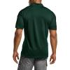 imageCQR Mens Polo Shirts Tactical Short Sleeve Golf Performance Shirts Lightweight Dry Fit UPF 50 PiqueFrost Pro Dark Green