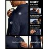 imageCQR Mens Polo Shirts Tactical Short Sleeve Golf Performance Shirts Lightweight Dry Fit UPF 50 PiqueFrost Pro Police Navy