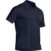 imageCQR Mens Polo Shirts Tactical Short Sleeve Golf Performance Shirts Lightweight Dry Fit UPF 50 PiqueFrost Pro Police Navy