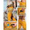 imageCQR Mens Quick Dry Tactical Pants Water Resistant Outdoor Pants Lightweight Stretch Cargo Work Hiking PantsRocky Cargo WBelt Amber