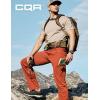imageCQR Mens Quick Dry Tactical Pants Water Resistant Outdoor Pants Lightweight Stretch Cargo Work Hiking PantsRocky Cargo WBelt Burnt Orange