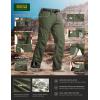 imageCQR Mens Quick Dry Tactical Pants Water Resistant Outdoor Pants Lightweight Stretch Cargo Work Hiking PantsRocky Cargo WBelt Fuscous Green