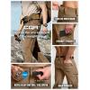 imageCQR Mens Quick Dry Tactical Pants Water Resistant Outdoor Pants Lightweight Stretch Cargo Work Hiking PantsRocky Cargo WBelt Hazelnut