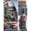 imageCQR Mens Quick Dry Tactical Pants Water Resistant Outdoor Pants Lightweight Stretch Cargo Work Hiking PantsRocky Cargo WBelt Jet Grey