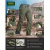 imageCQR Mens Quick Dry Tactical Pants Water Resistant Outdoor Pants Lightweight Stretch Cargo Work Hiking PantsRocky Cargo WBelt Lichen