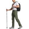 imageCQR Mens Quick Dry Tactical Pants Water Resistant Outdoor Pants Lightweight Stretch Cargo Work Hiking PantsRocky Cargo WBelt Lichen