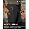 imageCQR Mens Quick Dry Tactical Pants Water Resistant Outdoor Pants Lightweight Stretch Cargo Work Hiking PantsRocky Z Black