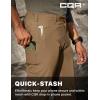 imageCQR Mens Quick Dry Tactical Pants Water Resistant Outdoor Pants Lightweight Stretch Cargo Work Hiking PantsRocky Z Hazelnut